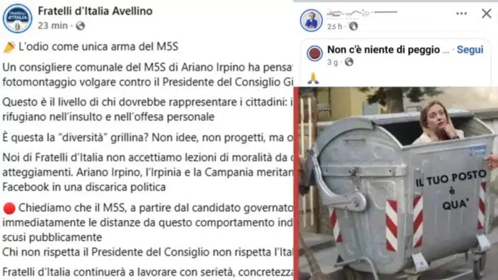 FdI contro M5S
