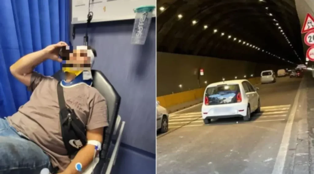 il ciclista investito e la galleria vittoria