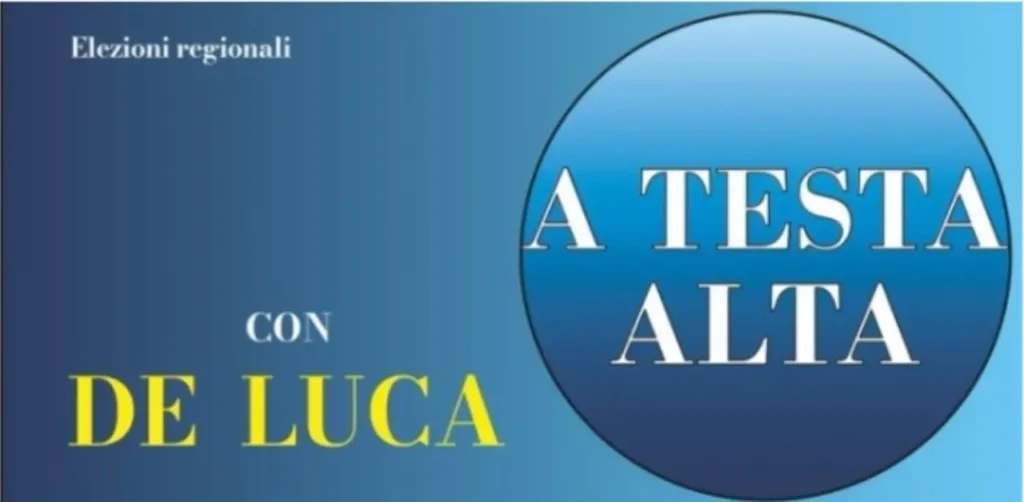 a testa alta con de luca