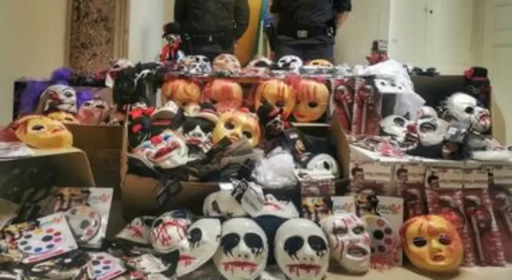 Halloween Napoli maxi sequestri