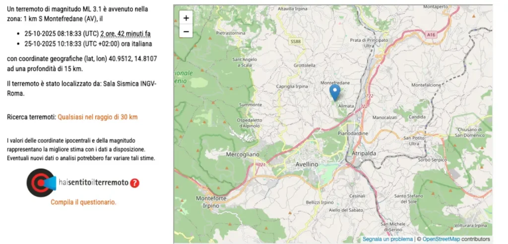 terremoto Avellino