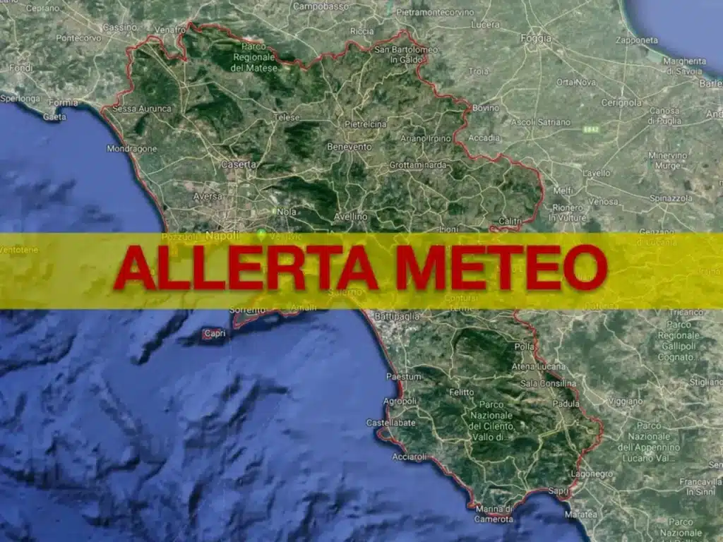 allerta meteo Campania 5 ottobre