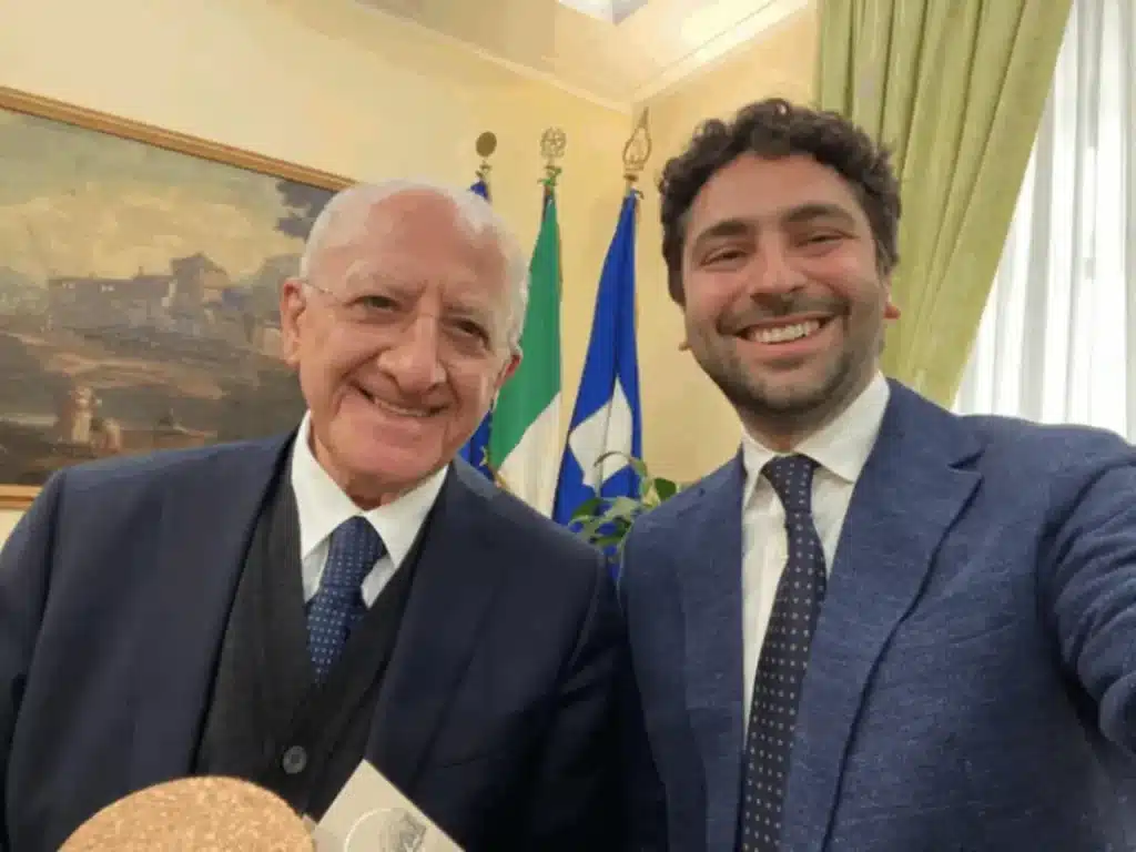 De Luca col sindaco di Pimonte Somma