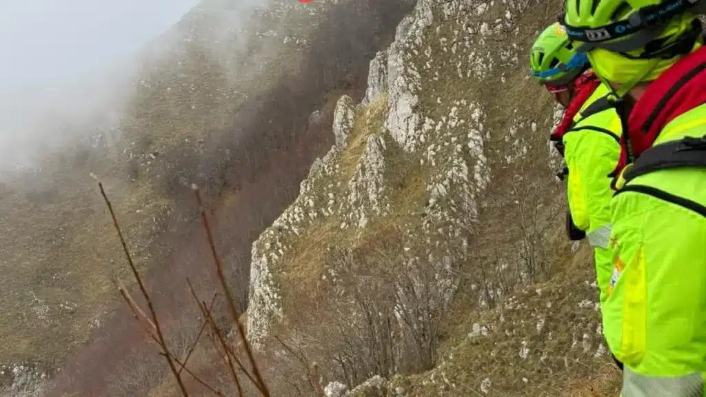 tre alpinisti salvati sul Monte Terminio
