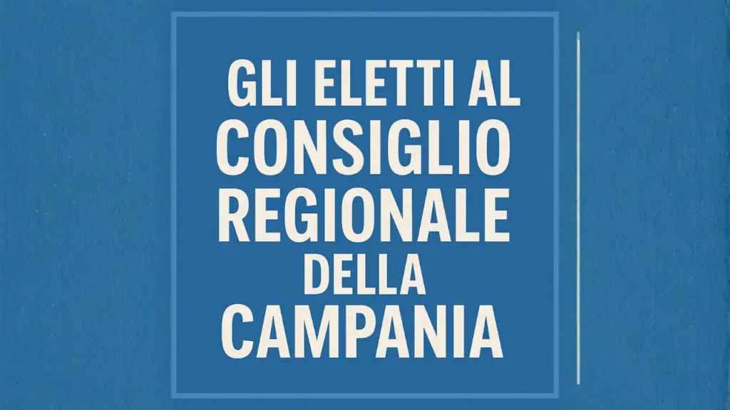 Consiglio regionale Campania 2025