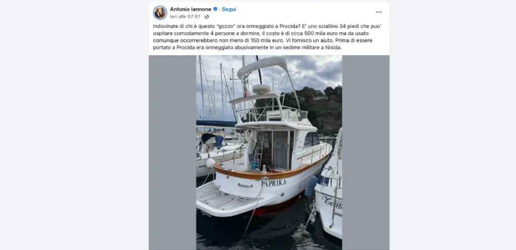 Il post di Antonio Iannone