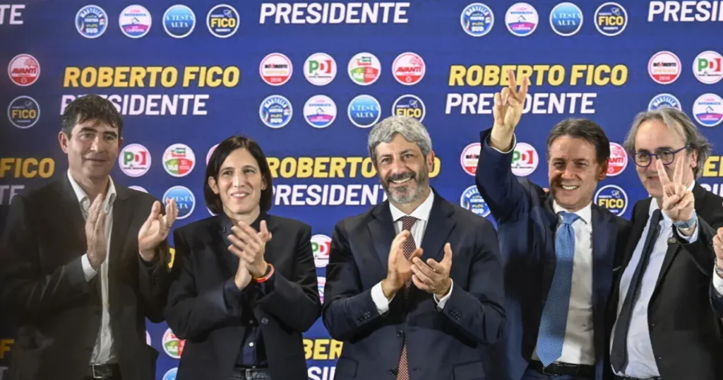 Fico Schlein Conte esponenti vittoria