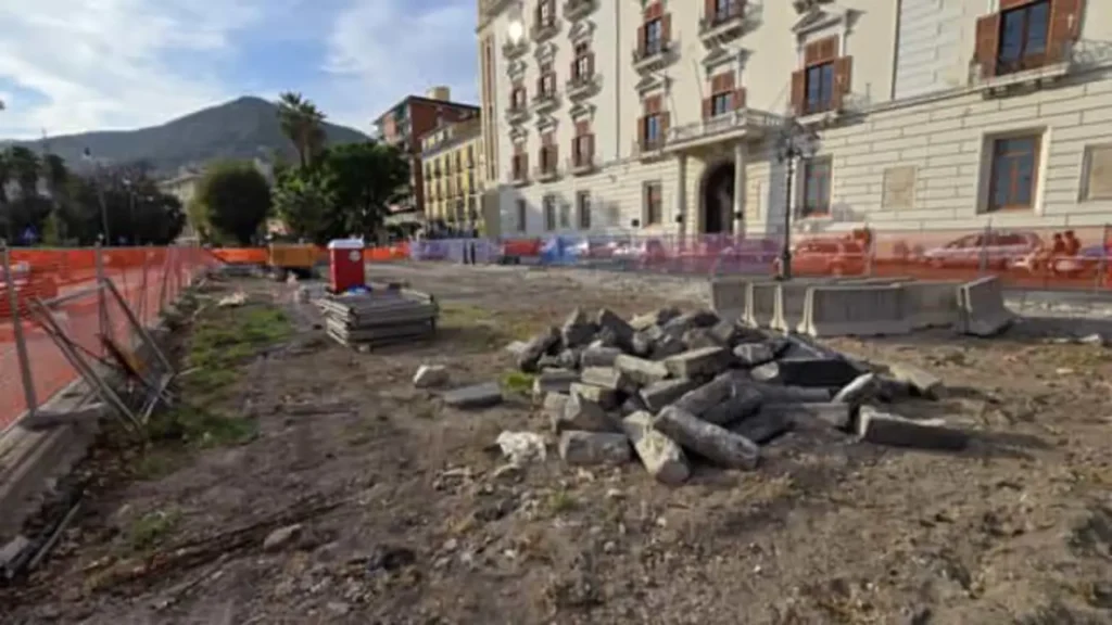 I lavori di Piazza Cavour a Salerno