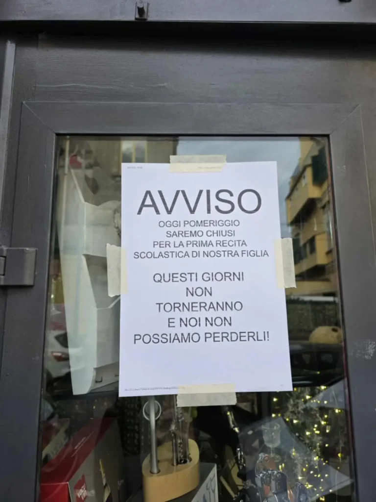 avviso commerciante San Giorgio a Cremano