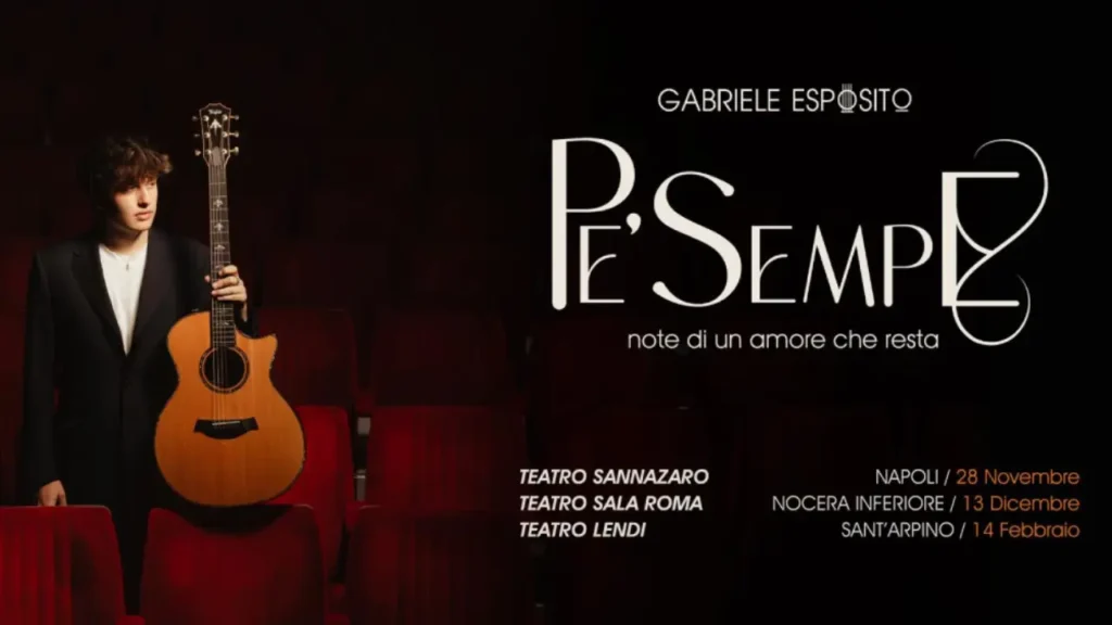 Gabriele Esposito. Locandina Tour "Pe Semp". Photo credit: Andrea Matacena