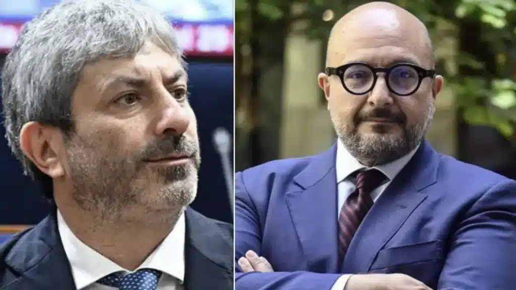 Sangiuliano e Roberto Fico