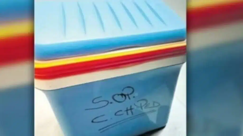 Foto contenitore termico di plastica