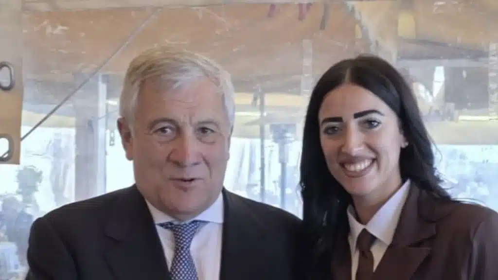 Assunta Panico e Antonio Tajani Foto: social