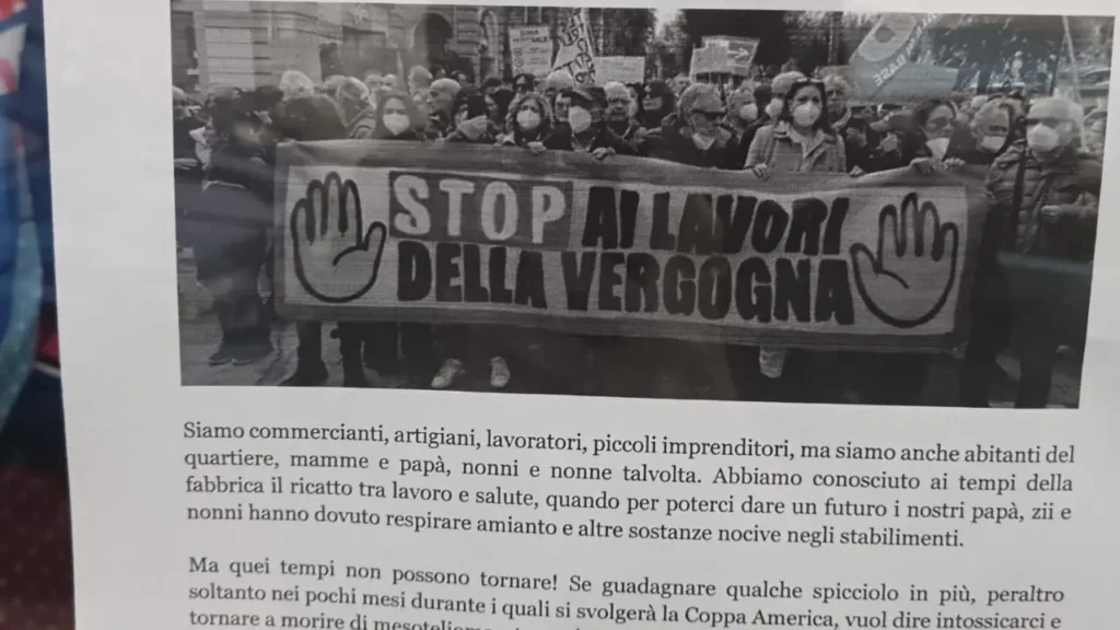 Manifesto "No al ricatto tra salute e lavoro"
