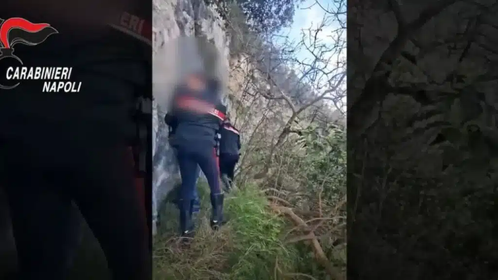 Salvataggio estremo a Pozzano da parte dei carabinieri.
