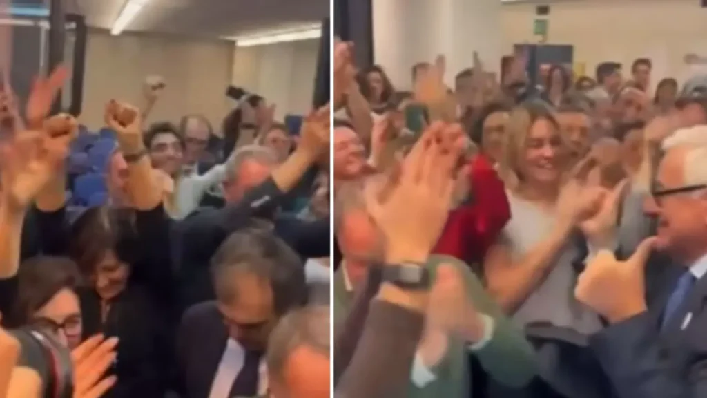 I magistrati dell'Anm di Napoli in festa per la vittoria del "no".