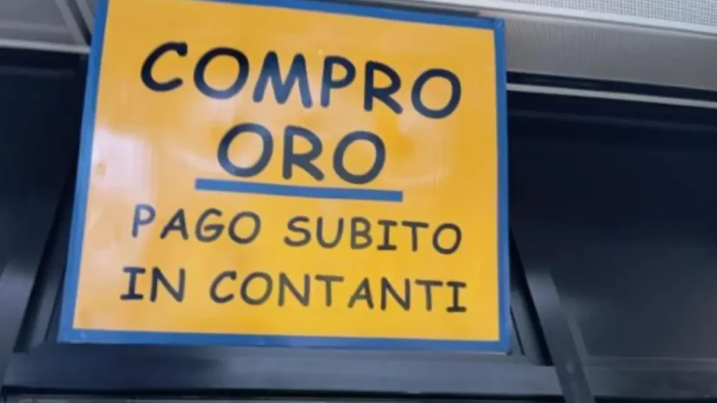 Compro Oro. Immagine di repertorio.