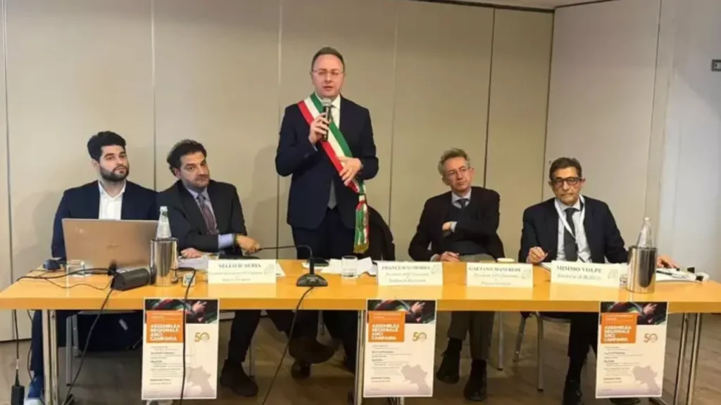 Presidente Anci Campania. Francesco Morra. Foto Ansa.