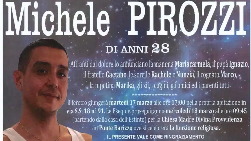 Funerali Michele Pirozzi