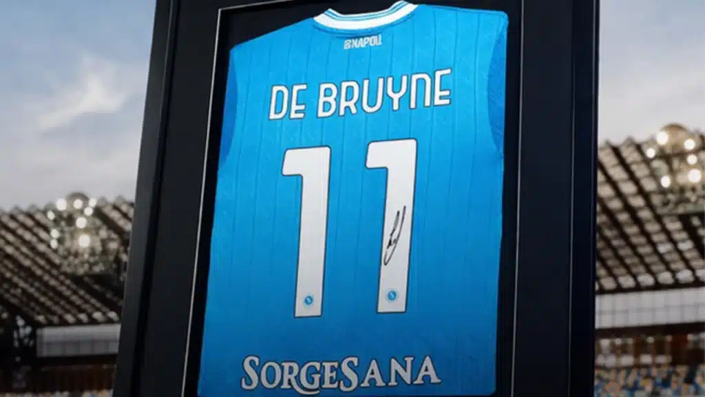 asta maglia Napoli Foto: social