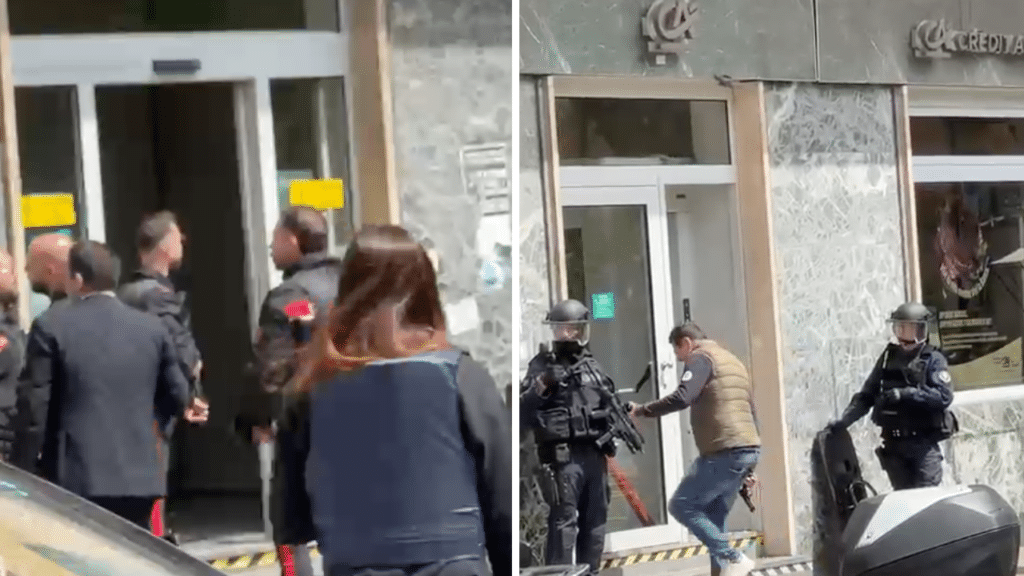 Napoli ostaggi banca Vomero