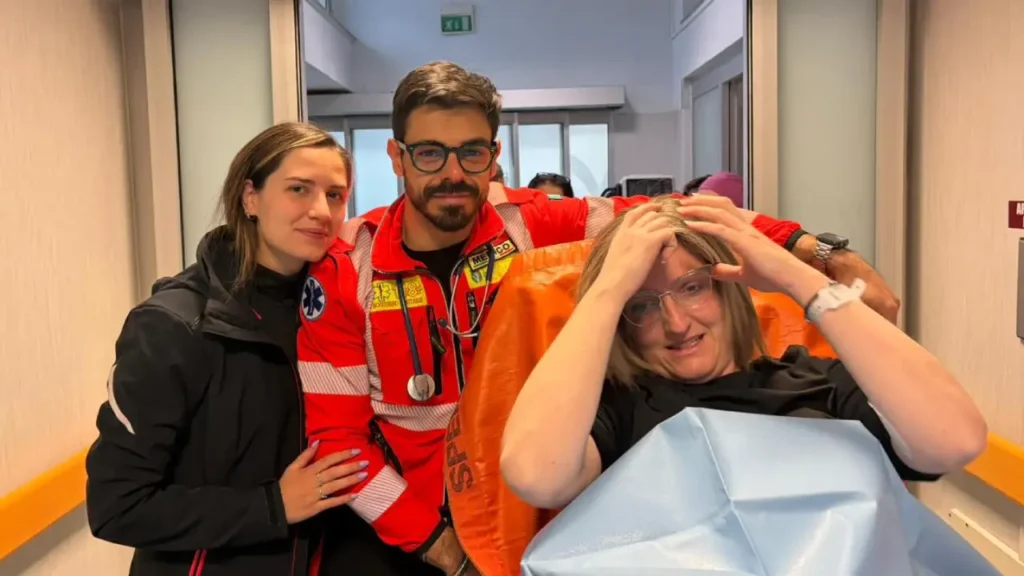 Parto in ambulanza a Salerno
