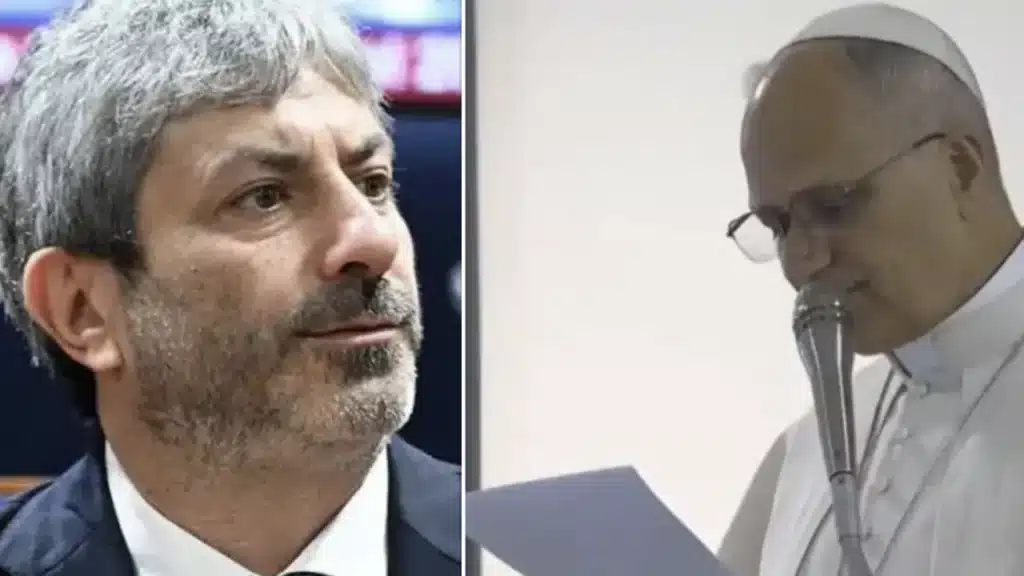 Papa Leone XIV e Roberto Fico