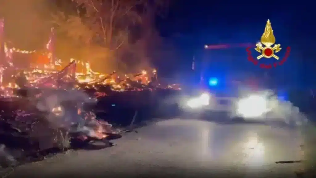 Incendio Parco di Longola