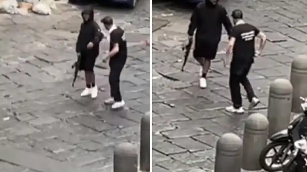 Spari a Montesanto frame video social Borrelli