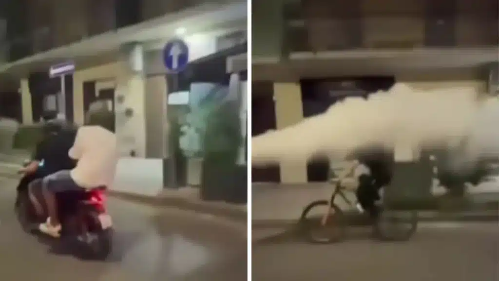 Ciclista a Pastena