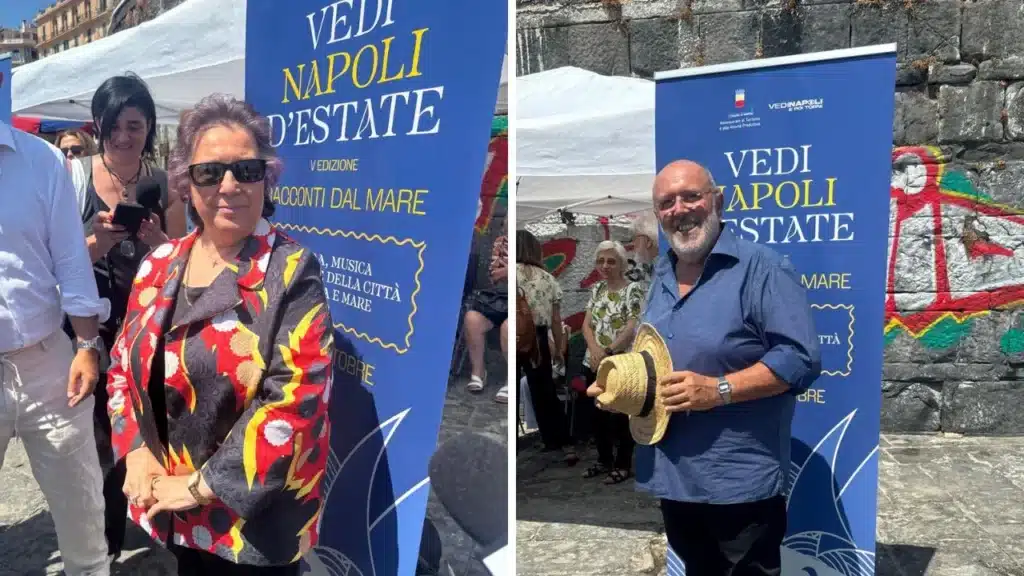 L'assessora al Turismo Teresa Armano e il divulgatore Amedeo Colella