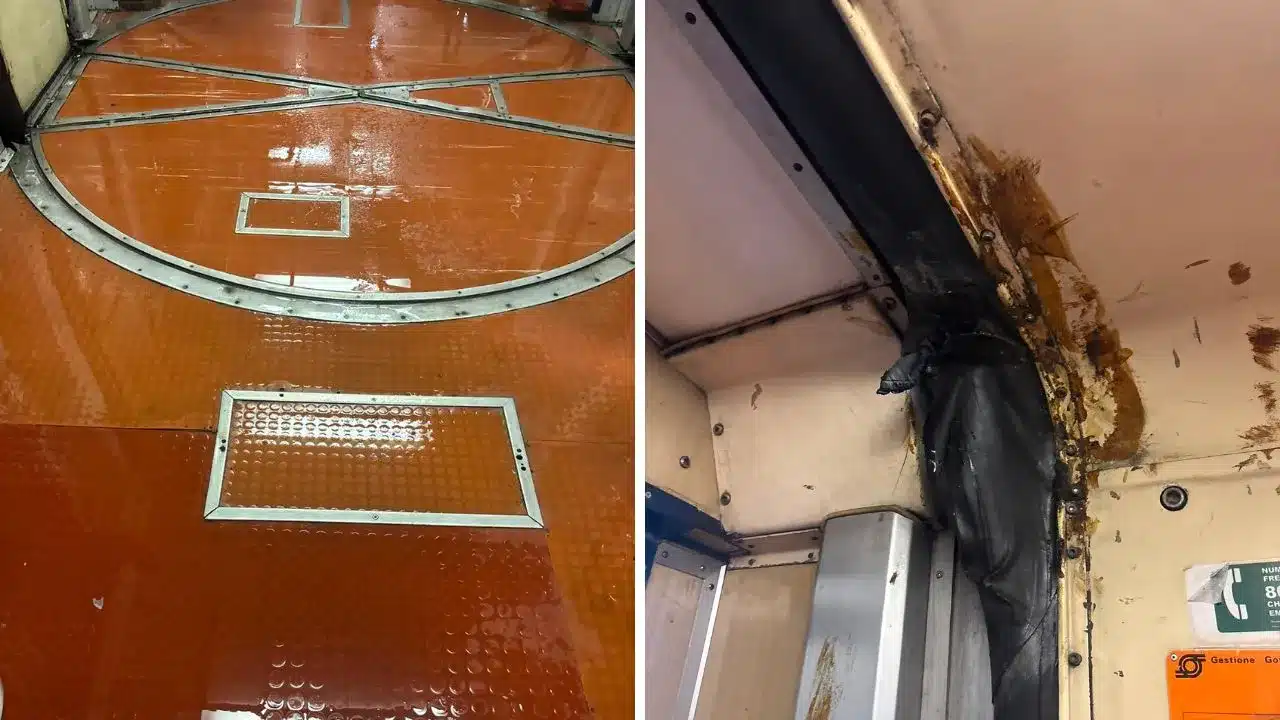 Napoli, treno della Circumvesuviana allagato per la pioggia: acqua tra i sedili, forti disagi per i pendolari