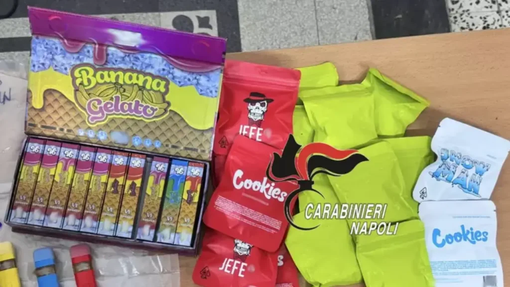 Biscotti e svapo con droga
